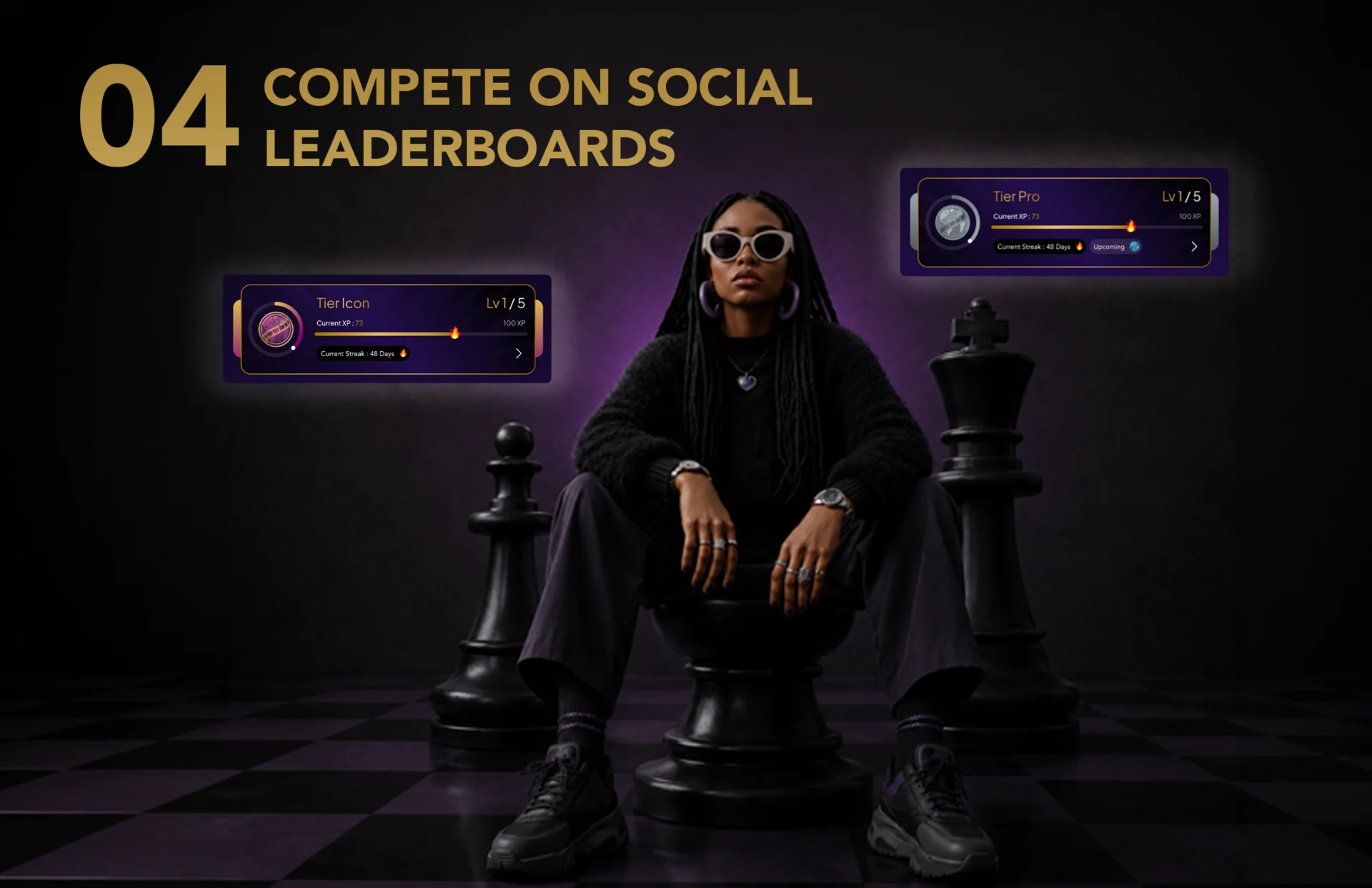 Your XP and streaks go social. See where you rank against friends and make every session count.