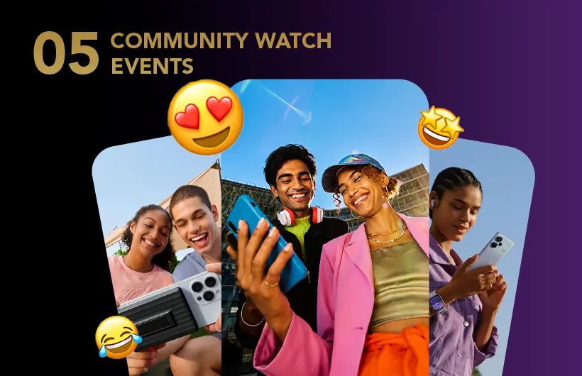 Connect with people through scheduled screenings, live filmmaker Q&As and watch parties.